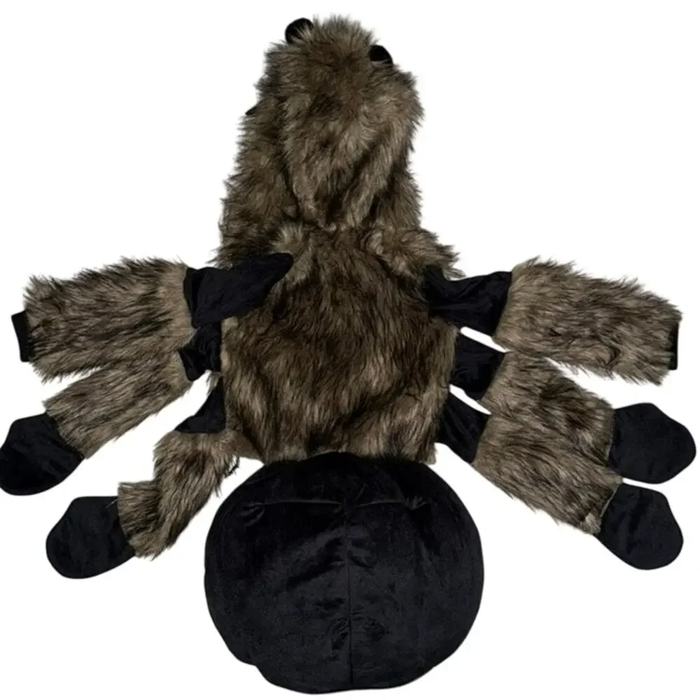 Halloween Costumes medium unisex Child Furry Spider Costume Black Brown jacket